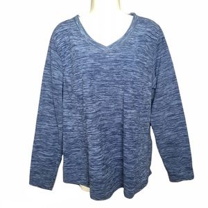 St John's Bay Active Heather Blue Sweater